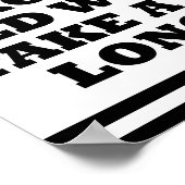 Altes zu schnelles lustiges Poster (Ecke)