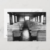 Altes Zugabteil Postkarte (Vorne/Hinten)