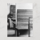 Altes Zugabteil Postkarte (Vorderseite)