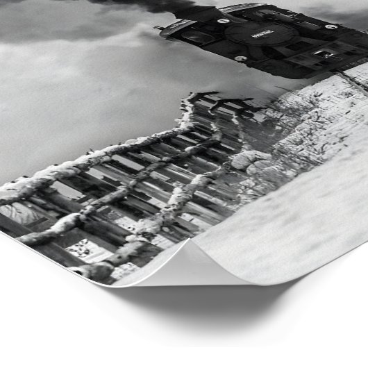 Altes Zugplakat Poster (Ecke)