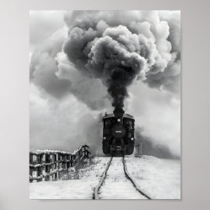 Altes Zugplakat Poster