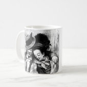Altes Zusammentreffen Liebe Romantische Kunst Kaffeetasse (Vorderseite Links)