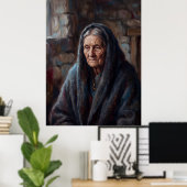 Älteste der stillen Herdgeist-Porträtposter Poster (Heimbüro)