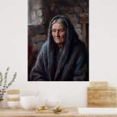 Älteste der stillen Herdgeist-Porträtposter Poster (Küche)