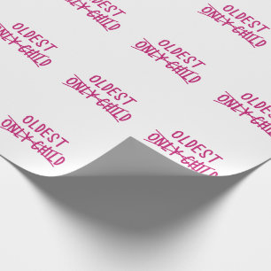 Älteste mit nur ausgekreuztem Kind Geschenkpapier