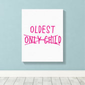 Älteste mit nur ausgekreuztem Kind Leinwanddruck (Insitu (Holzboden))