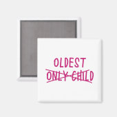 Älteste mit nur ausgekreuztem Kind Magnet (Vorderseite/Rückseite)