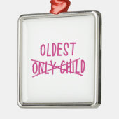Älteste mit nur ausgekreuztem Kind Ornament Aus Metall (Links)