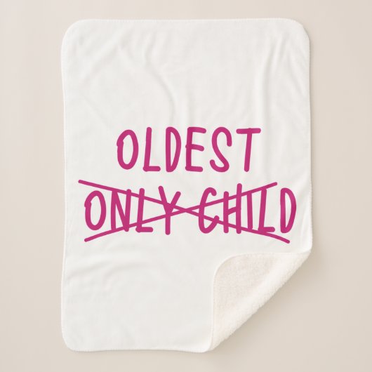 Älteste mit nur ausgekreuztem Kind Sherpadecke (Vorderseite)