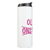 Älteste mit nur ausgekreuztem Kind Thermosbecher (Nach links gedreht)