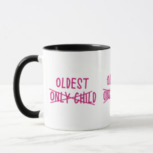 Älteste/r mit einzigem Kind durchgestrichen Tasse