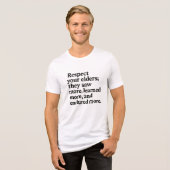 Ältestenrespekt Tri-Blend Shirt (Vorderseite voll)