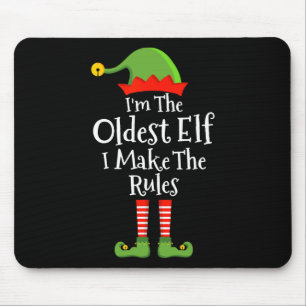 Ältester Elf Macht Regeln Lustige Weihnachten Matc Mousepad