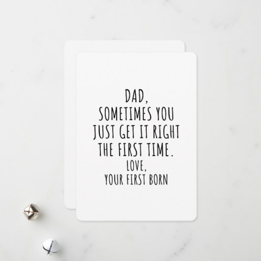 Ältester Vater Der sonnige Vatertag Feiertagskarte (Vorderseite/Rückseite Beispiel)