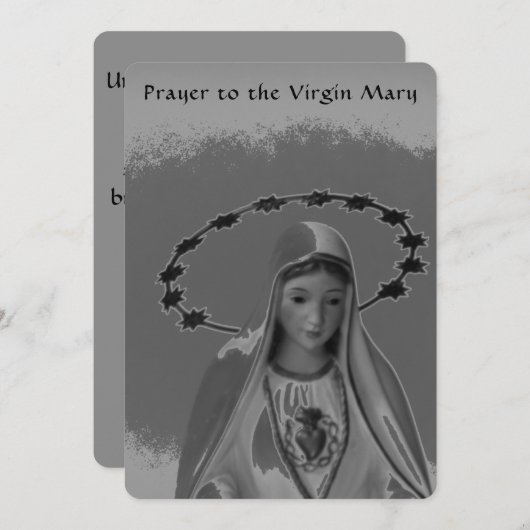 Ältestes bekanntes Gebet zur Jungfrau Mary Flat Ca (Vorne/Hinten)