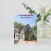 ältestes Holzschulhaus Postkarte (Stehend Vorderseite)