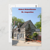 ältestes Holzschulhaus Postkarte (Vorne/Hinten)