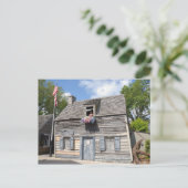 Ältestes Holzschulhaus Postkarte (Stehend Vorderseite)