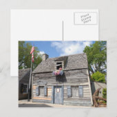 Ältestes Holzschulhaus Postkarte (Vorne/Hinten)
