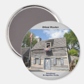 Ältestes Holzschulhaus St. Augustine Magnet (Vorderseite/Rückseite)