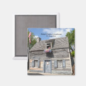 Ältestes Holzschulhaus St. Augustine Magnet (Vorderseite/Rückseite)