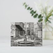 Altfranzösischer Patio Postkarte (Stehend Vorderseite)