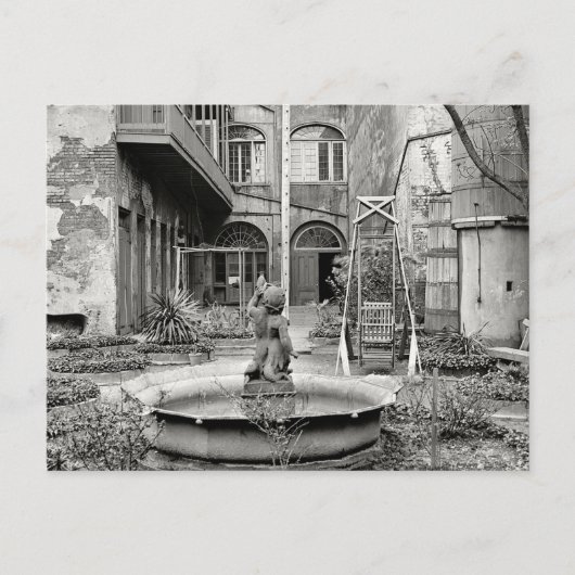 Altfranzösischer Patio Postkarte (Vorderseite)