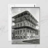 Altfranzösisches Viertel Postkarte (Vorne/Hinten)