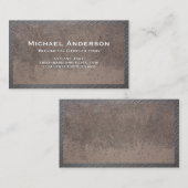 Altgepresstes Metall und Stahl Visitenkarte (Vorne/Hinten)