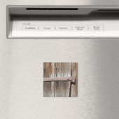 Altgewebtes Holz und rostes Metall Magnet (In Situ (Geschirrspüler))