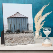 Altgewitterter Körner während der Winterzeit Fotoplatte (Seite)