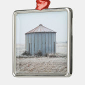 Altgewitterter Körner während der Winterzeit Ornament Aus Metall (Links)