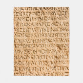 Altgriechisch auf Stein gehisst Fleecedecke (Vorderseite)