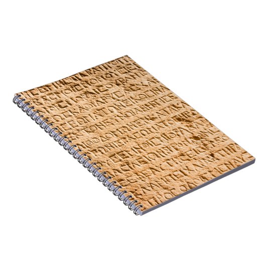 Altgriechisch auf Stein gehisst Notizblock (Rechte Seite)