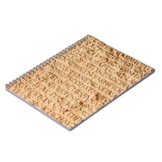 Altgriechisch auf Stein gehisst Notizblock (Linke Seite)