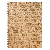 Altgriechisch auf Stein gehisst Notizblock (Vorderseite)