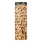 Altgriechisch auf Stein gehisst Thermosbecher (Rückseite)