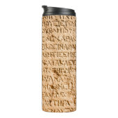 Altgriechisch auf Stein gehisst Thermosbecher (Nach rechts gedreht)