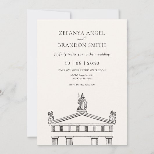 Altgriechisch Einladung (Vorderseite)