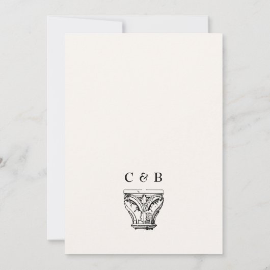 Altgriechisch Einladung (Rückseite)