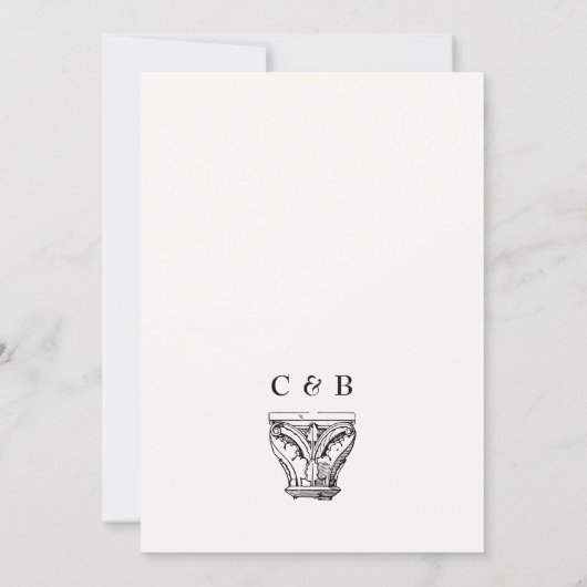 Altgriechisch Einladung (Rückseite)