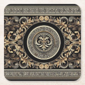 Altgriechisch Rechteckiger Pappuntersetzer (Vorderseite)