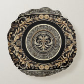 Altgriechisch Rundes Kissen (Rückseite)