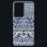 Altgriechisch Samsung Galaxy Hülle<br><div class="desc">Blau-weiß-griechische Dekoration mit aufwändigen Mustern und Designs</div>