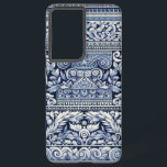 Altgriechisch Samsung Galaxy Hülle<br><div class="desc">Blau-weiß-griechische Dekoration mit aufwändigen Mustern und Designs</div>