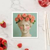 Altgriechische Blumen Servietten. Serviette (Beispiel)