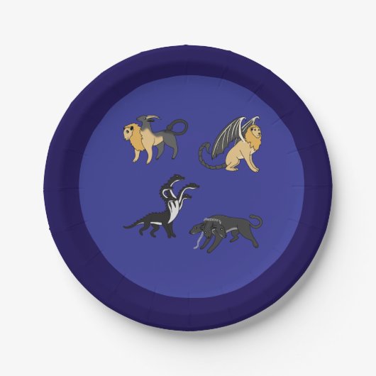 Altgriechische Mythologie Pappteller (Vorderseite)