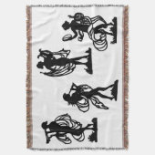 Altgriechische Silhouetten des Mussdrucks Decke (Vorderseite Vertikal)