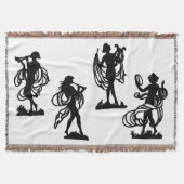 Altgriechische Silhouetten des Mussdrucks Decke (Vorderseite)