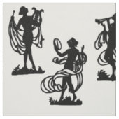 Altgriechische Silhouetten des Mussdrucks Stoff (Muster)